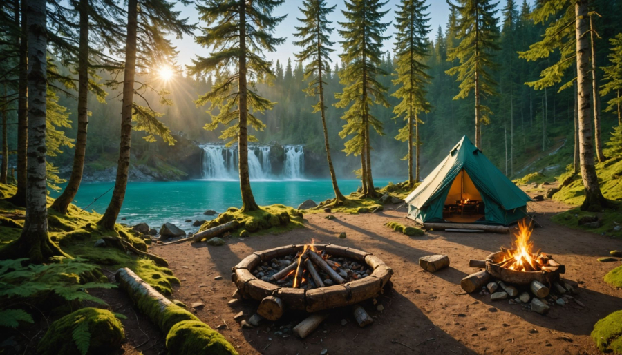 Camping cascades du hérisson guide : paysages